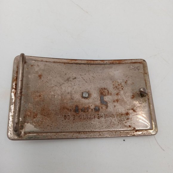 Distressed Horse Belt Buckle Vintage Cowboy Rodeo Lyntone Country Western Wear - Picture 2 of 9
